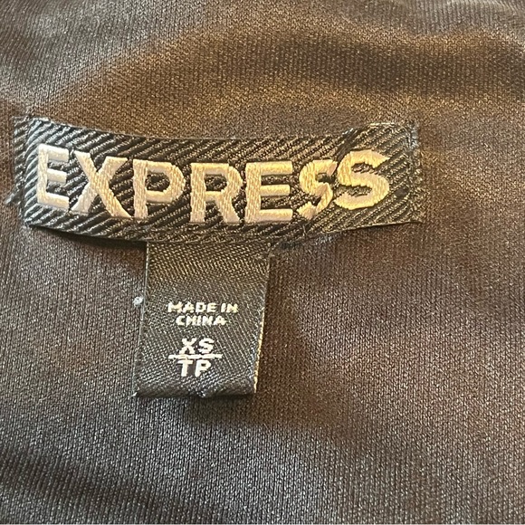 Express Women Size XS Black Grey Gray Sequin Leopard Cheetah Skirt Party Holiday - Picture 7 of 7